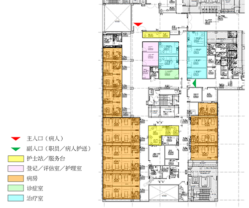 31或32床病房模组布局图