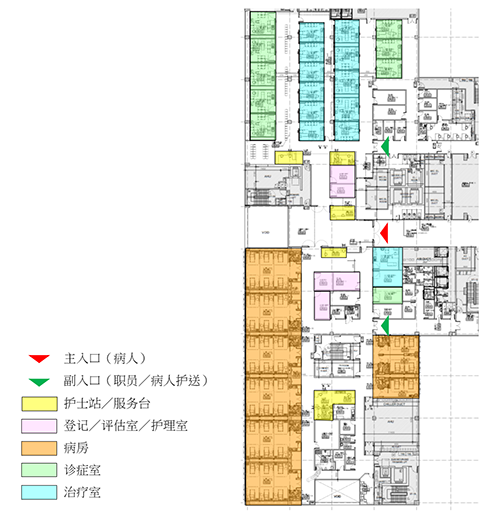 日间病房模组布局图