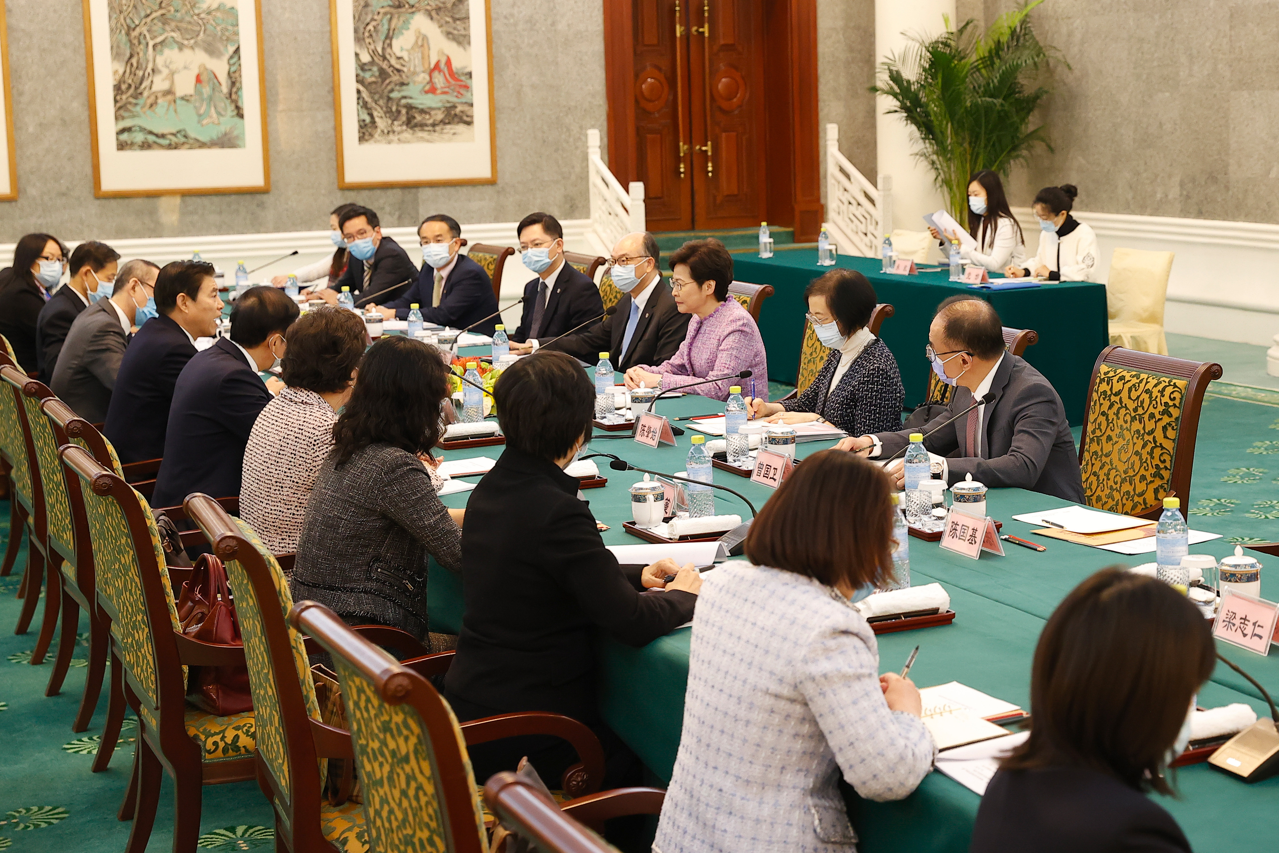 CE meets leaders of Central Government ministries in Beijing (4.11.2020)